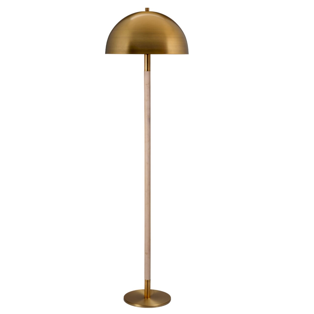 Jamie Young Company Burnished Metal Accent Floor Lamp - 58” - Antique Brass